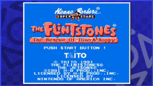 the flintstones the rescue of dino & hoppy is a video game