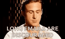 long email no face palm ryan gosling