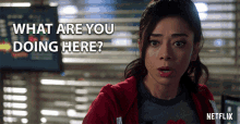 What Are You Doing Here Aimee Garcia GIF - What Are You Doing Here Aimee Garcia Ella Lopez GIFs