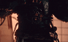 a close up of a person 's armor with a circular design