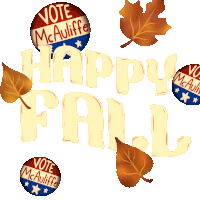 Fall Vote Sticker - Fall Vote Autumn Stickers