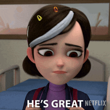 Hes Great Claire Nuñez GIF - Hes Great Claire Nuñez Trollhunters Tales Of Arcadia GIFs