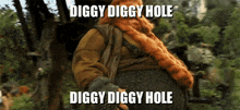 bombur diggy diggy hole the hobbit dwarves dwarf
