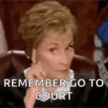 Remember Go To Court Finger Shake GIF - Remember Go To Court Finger Shake Judge Judy GIFs