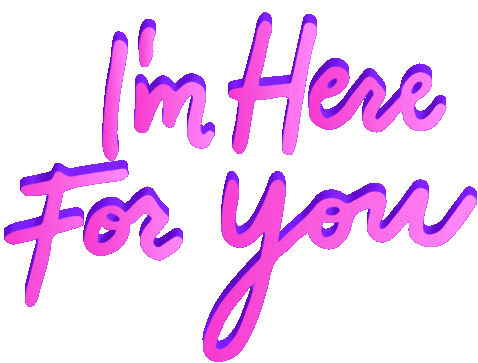 Im Here For You Present Sticker - Im Here For You Present Comfort Stickers