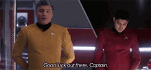 Good Luck Out There Captain Christopher Pike GIF