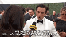 Weve Crossed A Large Portion Of Our Life Explaining GIF - Weve Crossed A Large Portion Of Our Life Explaining Red Carpet GIFs