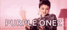 Purple Onez Selena Gomez GIF - Purple Onez Selena Gomez GIFs