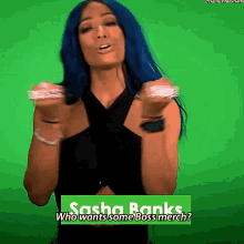 Sasha Banks Who Wants Some Boss Merch GIF - Sasha Banks Who Wants Some Boss Merch Boss Time GIFs