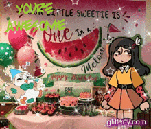 Watermelon Cris Birthday GIF - Watermelon Cris Birthday Youre Awesome GIFs