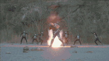 Kamen Rider Gaim Explosion GIF