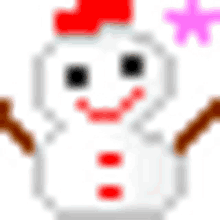 snowman pixels