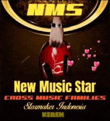 a poster for new music star cross music families starmaker indonesia