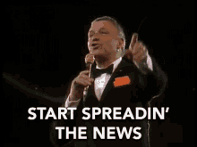 Start Spreadin The News Inform Them GIF - Start Spreadin The News Inform Them Frank Sinatra GIFs