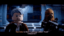 Lego Star Wars Han Solo GIF - Lego Star Wars Han Solo Is There A Garbage Chute GIFs