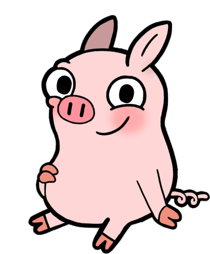 Laculpa Pig Sticker - Laculpa Pig Funny Stickers