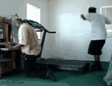 There Is A Time And Place... Treadmill Isn'T It GIF - Treadmill Fail Fall GIFs