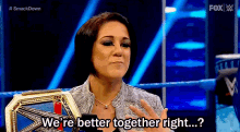 Wwe Bayley GIF - Wwe Bayley Were Better Together Right GIFs
