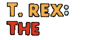 a pixelated logo for t. rex predator