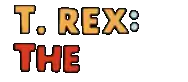 a pixelated logo for t. rex predator