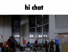 Plane Hi Chat GIF
