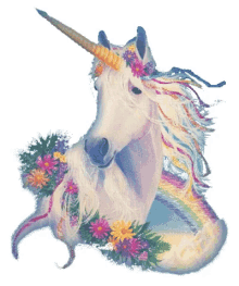 unicorn love glittery