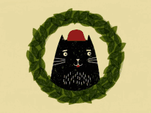 Wreath Cat GIF - Wreath Cat GIFs