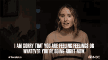 I Am Sorry That You Are Feeling Feelings Or Whatever Youre Doing Right Now GIF - I Am Sorry That You Are Feeling Feelings Or Whatever Youre Doing Right Now Madison Simons GIFs