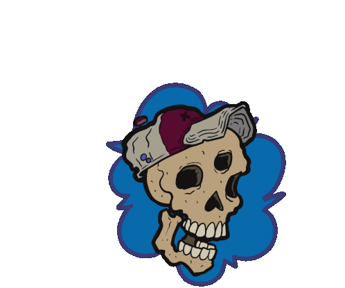 Skull Laughing Sticker - Skull Laughing Haha Stickers