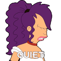 Quiet Leela Sticker