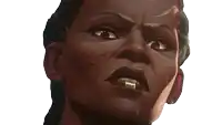 a woman with a gold ring in her mouth