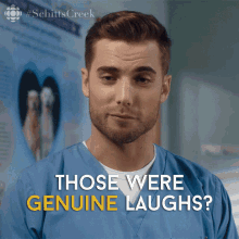 Those Were Genuine Laughs Yeah Sometimes Dustin Milligan GIF - Those Were Genuine Laughs Yeah Sometimes Dustin Milligan Annie Murphy GIFs