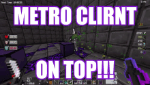 a screenshot of a video game called metro clint on top
