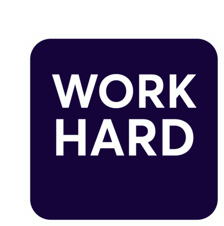 Weplash Work Hard Sticker - Weplash Work Hard Work Smart Stickers