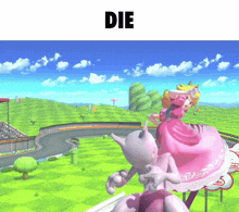 a picture of a video game scene with the word die above it