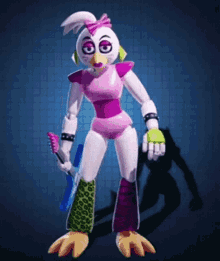fnaf five nights at freddys chica glamrock chica