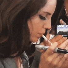 Lana Del Rey Aribotched GIF - Lana Del Rey Aribotched Smoking GIFs