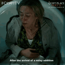 after the arrival of a noisy addition to the family and an attack on their home emily blunt evelyn abbott a quiet place part ii gave birth
