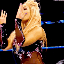 Sasha Banks Natalya GIF - Sasha Banks Natalya Hip Swivel GIFs