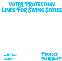 Voting In Swing States Voter Intimidation Swing States Vote Blue Sticker - Voting In Swing States Voter Intimidation Swing States Swing States Vote Blue Stickers