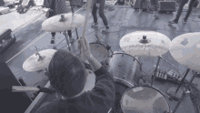 Playing The Drums Dillon Forret GIF - Playing The Drums Dillon Forret Like Pacific GIFs