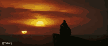 Star Wars Last Jedi Binary Sunset GIF
