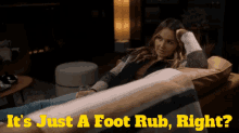 Greys Anatomy Jo Wilson GIF - Greys Anatomy Jo Wilson Its Just A Foot Rub Right GIFs