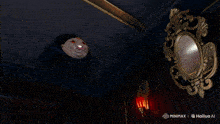 a picture of a cartoon character with a mirror in the background and the words minimax and hailuo ai on the bottom
