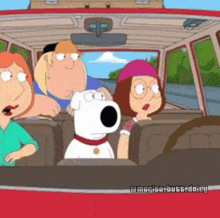 a group of cartoon characters are sitting in a car with the hashtag @morriso-bugg-daily