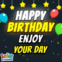 lucas and friends wishes a happy birthday to a child