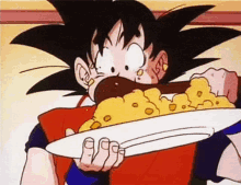 Dragon Ball Z Goku GIF - Dragon Ball Z Goku Eating GIFs