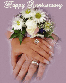 Happy Anniversary Daisy GIF - Happy Anniversary Daisy Wedding Ring GIFs