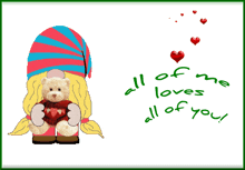 Teddy Bear Gnome GIF - Teddy Bear Gnome Love GIFs