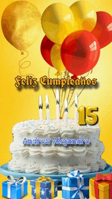 Feliz Cumpleaños Andres Alejandro GIF